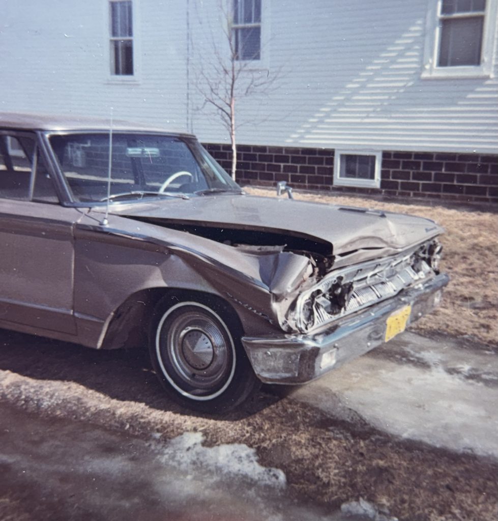 Rare side swipe damage